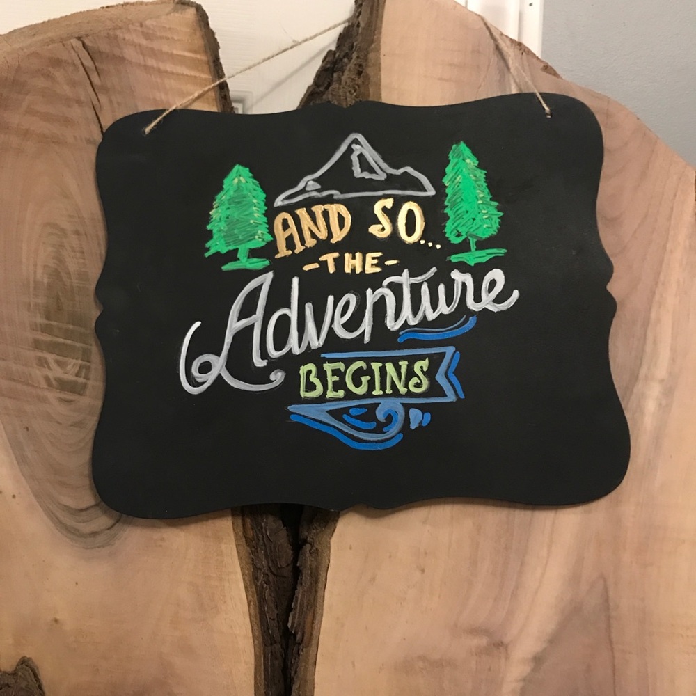 Handmade chalk signs